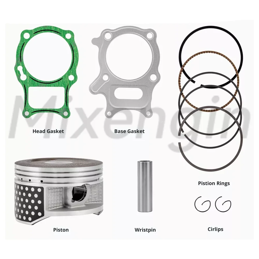 STD 68.5mm Big Bore 72mm & 74mm ATV cylinder piston gasket kit for 97-24 Honda TRX250 TRX250X TRX250TE TRX250TM 12100-HN6-000