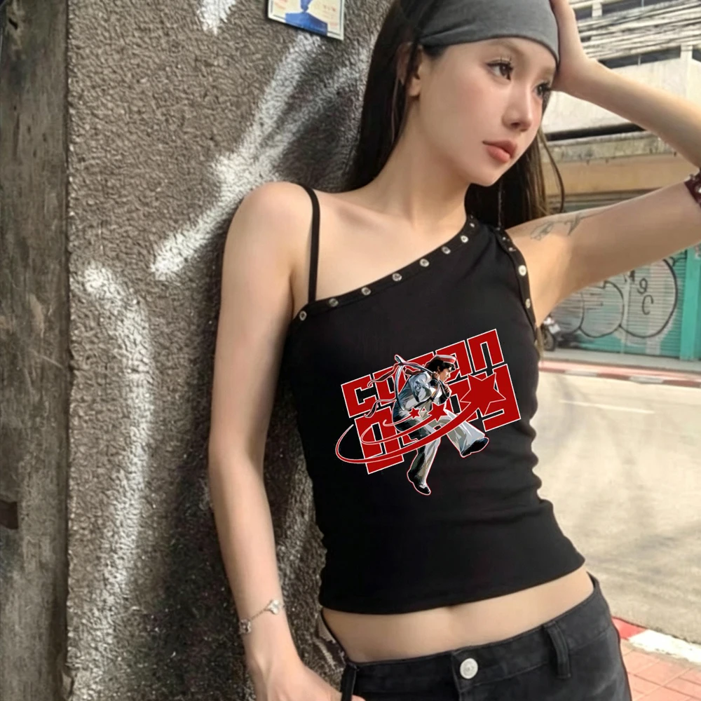 Conan Gray cropped top teen scene  summer streetwear alternative  manga t-shirt dollette baddie alternative  graphic cutecore