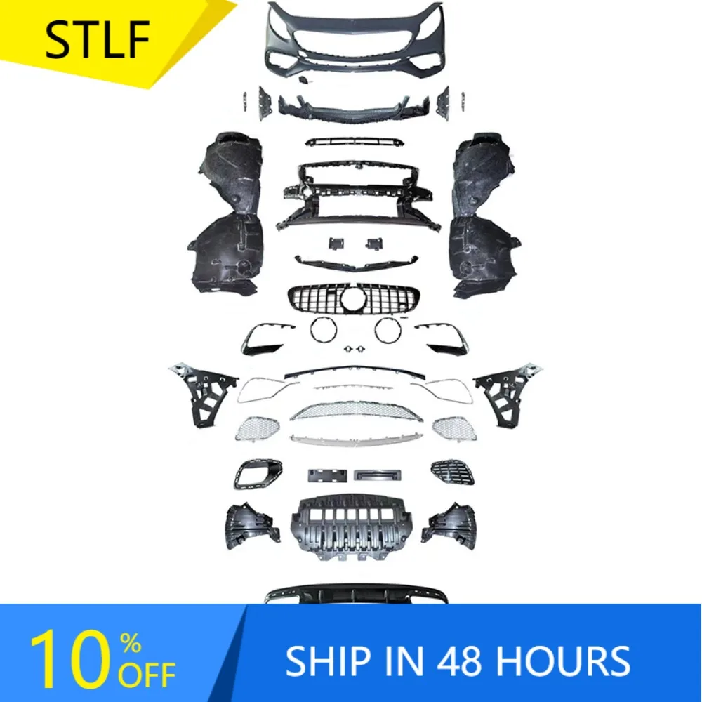 

STLFUpgrade to AMGs S65 with Front Rear Bumper Assembly with Grille for Mercedess Benzs S-Class C217 Car Bpdy Kit