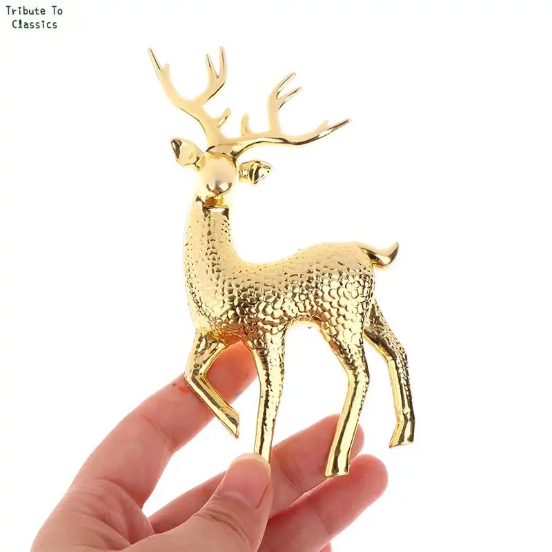 Simulación de Navidad Artificial, ciervo Sika, Reno, cuento de hadas, accesorios de jardín, estatua de alce, adornos para vitrinas de tienda y hogar