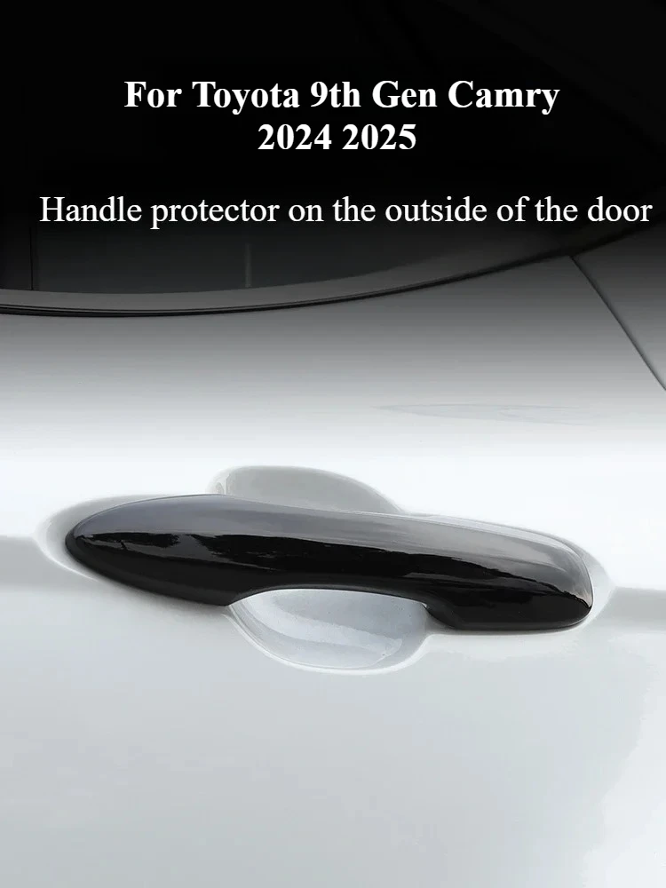Good Quality New For Toyota 9th Gen Camry 24 25 4Pcs ABS Carbon Fiber Car Doors Handle Cover Sticker Exterior Trim Accessories P