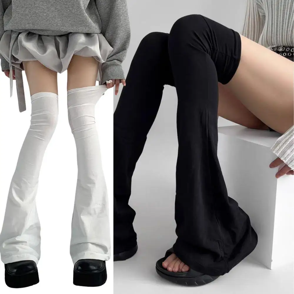 

Готические гетры в стиле Харадзюку Лолита выше колена, аксессуары для девочек в стиле JK, ретро-эстетика, многослойные носки-гетры, накладные носки до колена