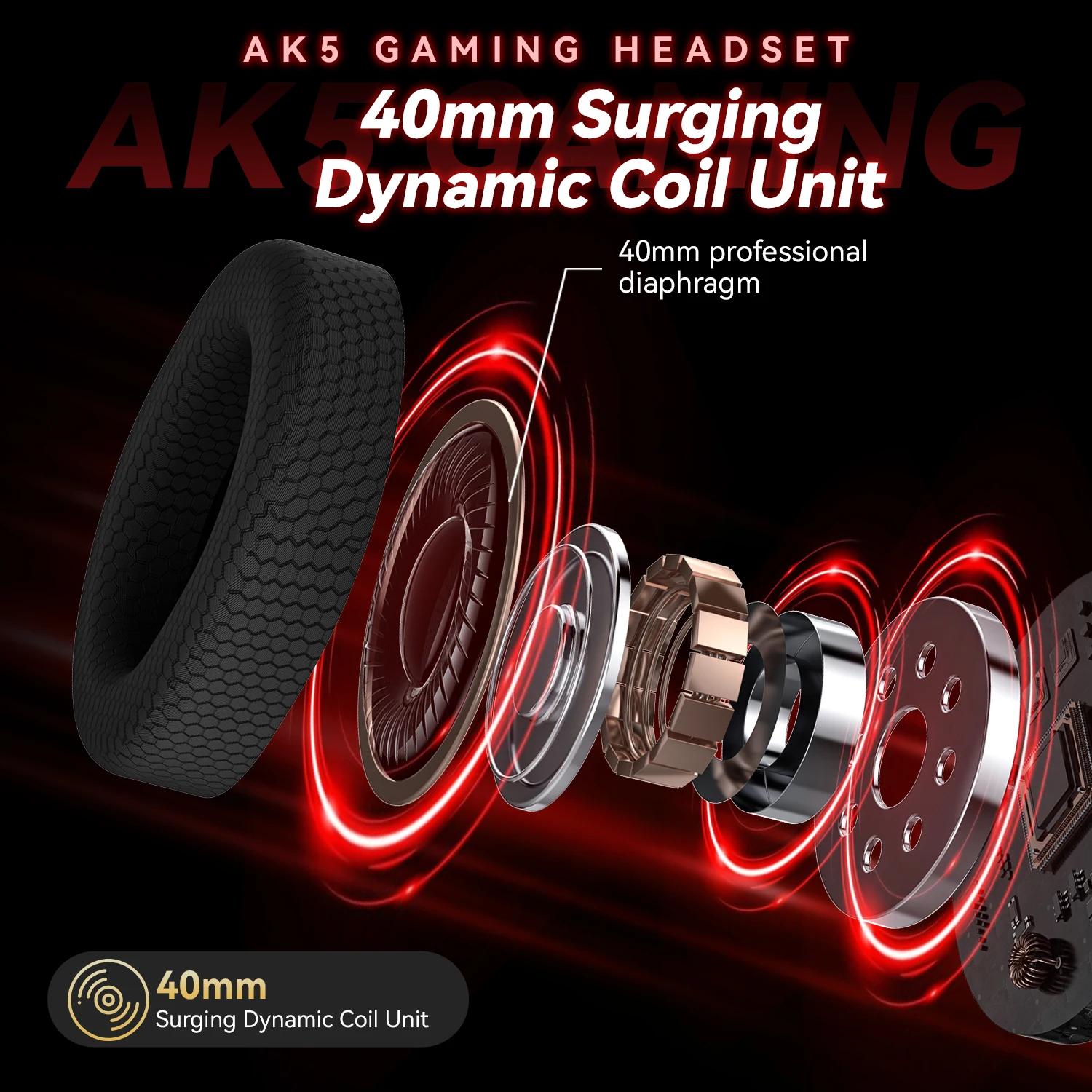 SMAILWOLF AK5 cuffie da gioco cablate cuffie da gioco leggere e-sport con microfono laptop desktop universale