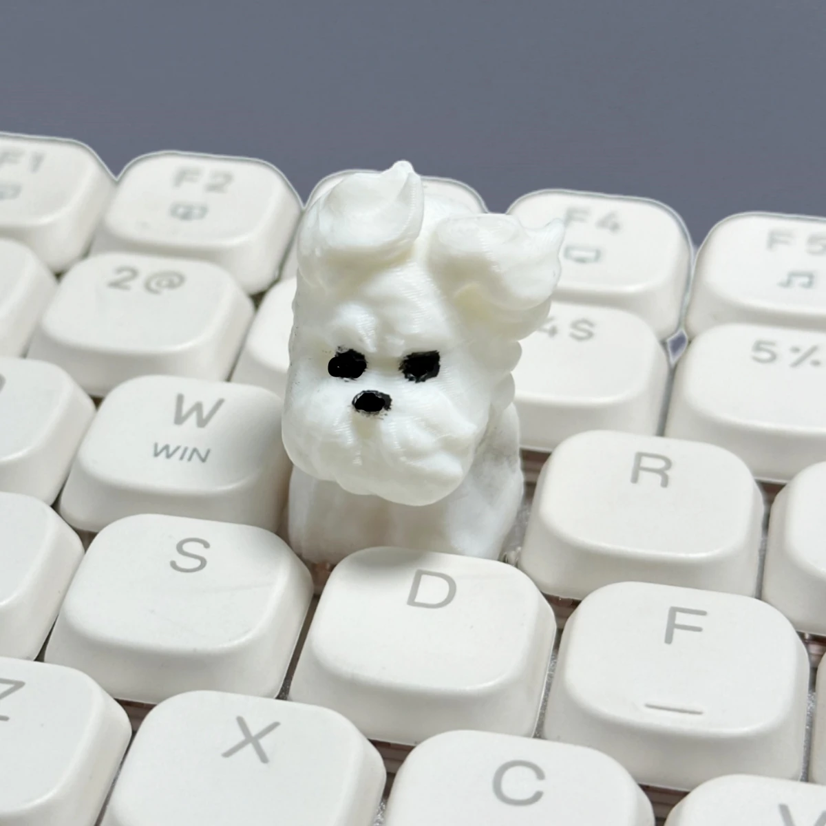 Wind Blown Puppy 3D Eco Keycap Cute Animal Custom MX Switch For Mechanical Keyboard PC Desktop Decor Unique Novelty Gift