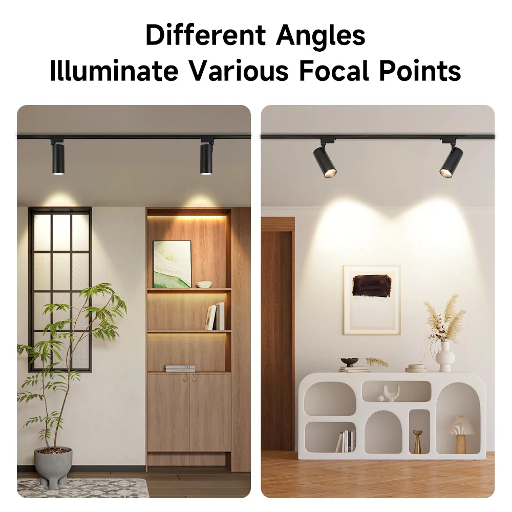 LED الأضواء 220 فولت مجموعة Led أضواء المسارات إضاءة السقف السكك الحديدية ضوء السقف تجهيزات الإضاءة لمتجر الملابس ديكور المنزل بقعة ضوء #6