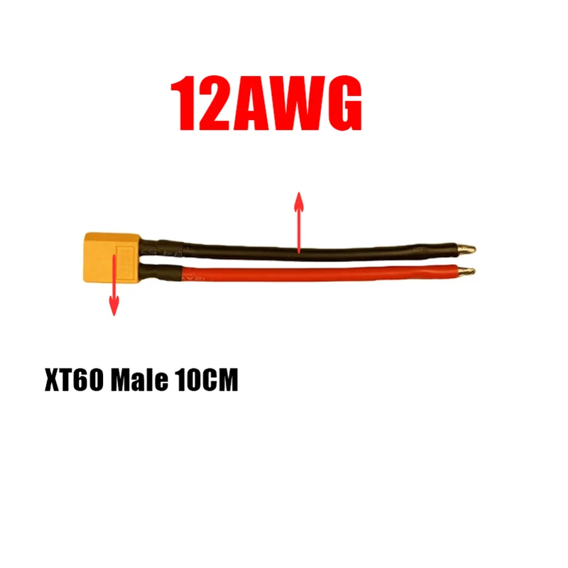 XT60 XT-60 Male Female Bullet Connectors Plugs With Silicon 12/14/16 AWG Wire For RC Lipo Battery Quadcopter Multicopter
