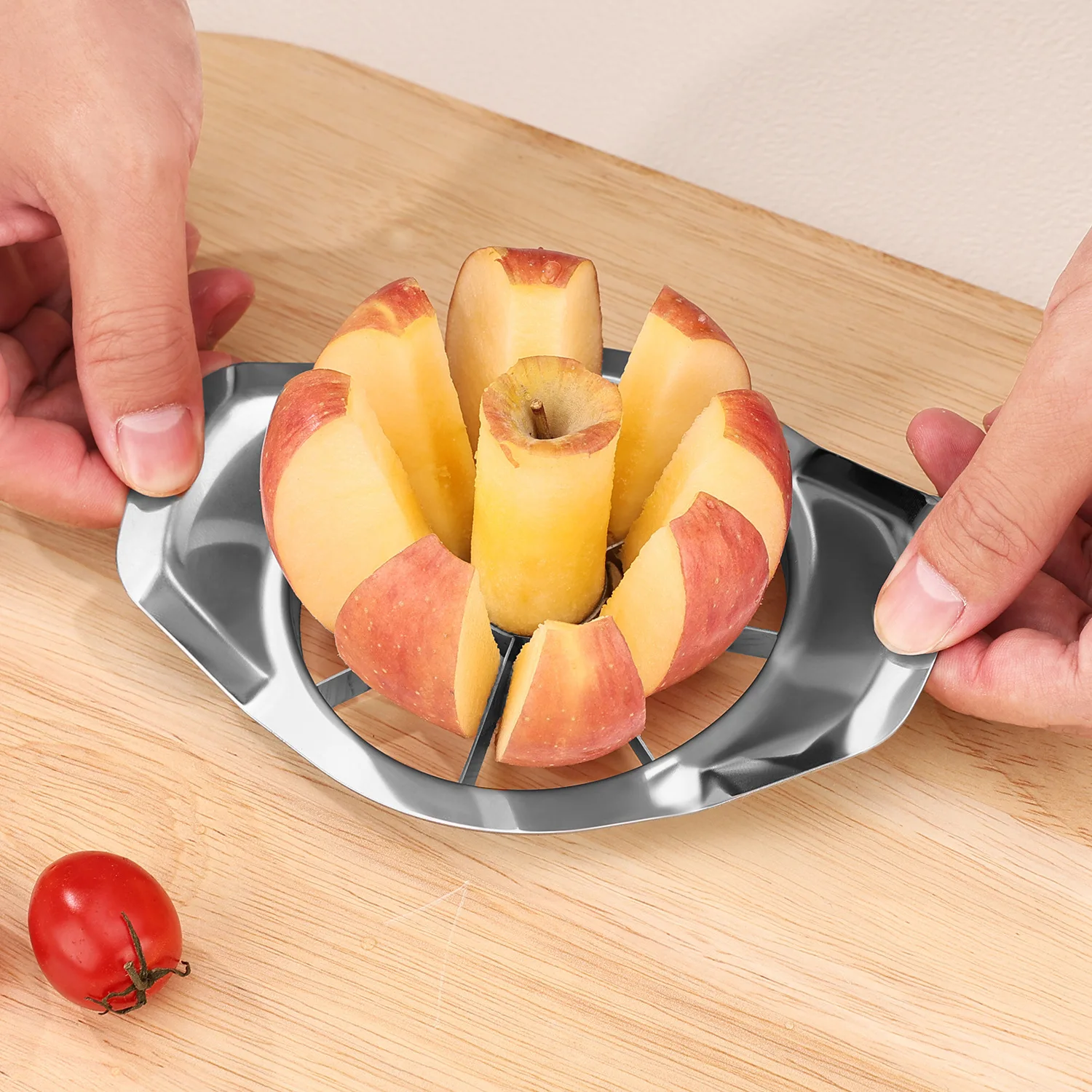 50pcs Stainless Steel Fruit Tools Apple Corer Cut Cutter Slicers Shredders Go Nuclear Knife Splitter Fruitage Generator