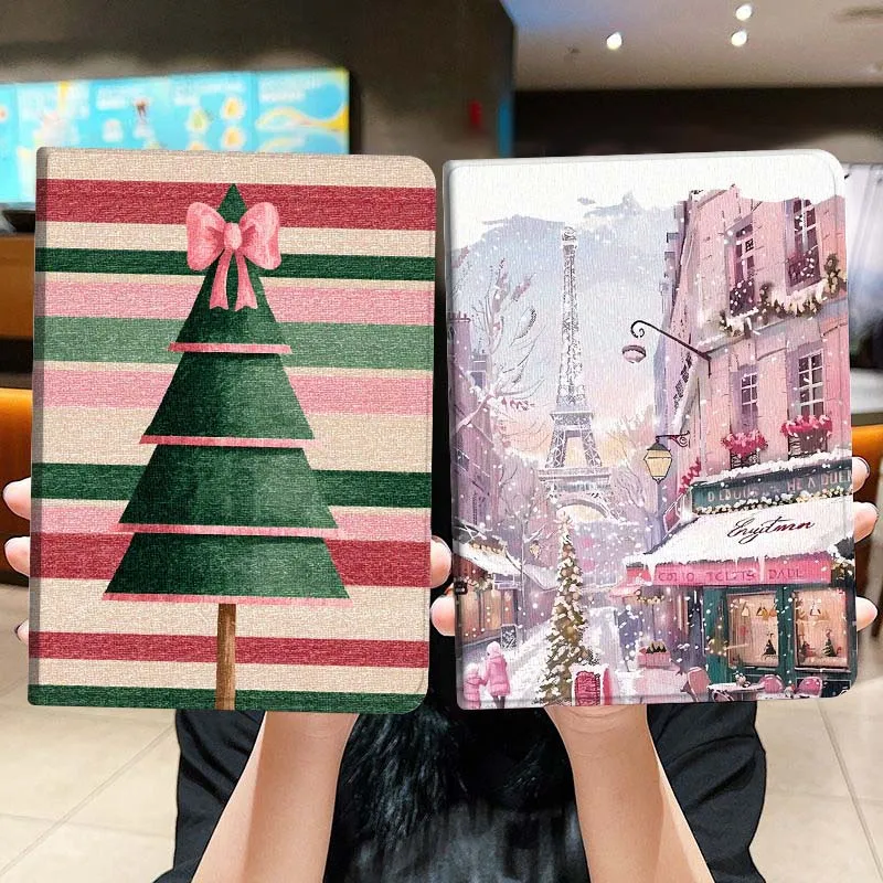 

Cartoon Bow Tree Stripe Tablet Case For Lenovo Xiaoxin Legion Pad Tab Pro GT Y700 Gen4 2 11 P11 M10 K10 3rd Plus Gen Gift