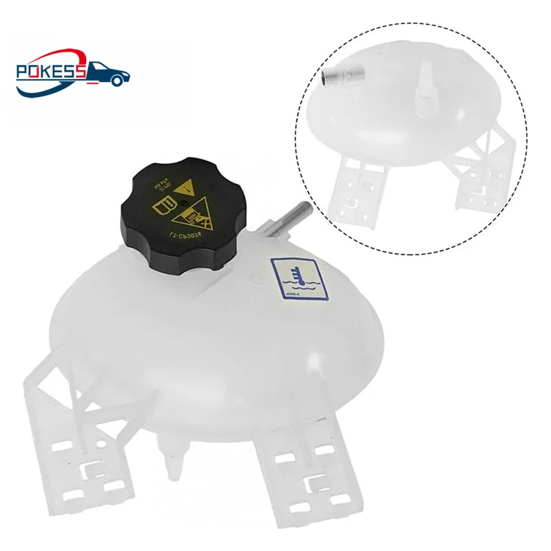 

POKESS Car Coolant Reservoir Expansion Overflow Tank For Jeep COMPASS 2017-2022 Jeep RENEGADE 68289857AA 68249136AA 53331946