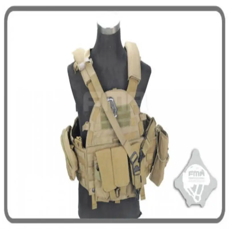 FMA Airsoft Tactical Fixed Anchor Hook, Shoulder Mount Clip, Molle Chest Rig, Sling Vest Accessory, TB1011