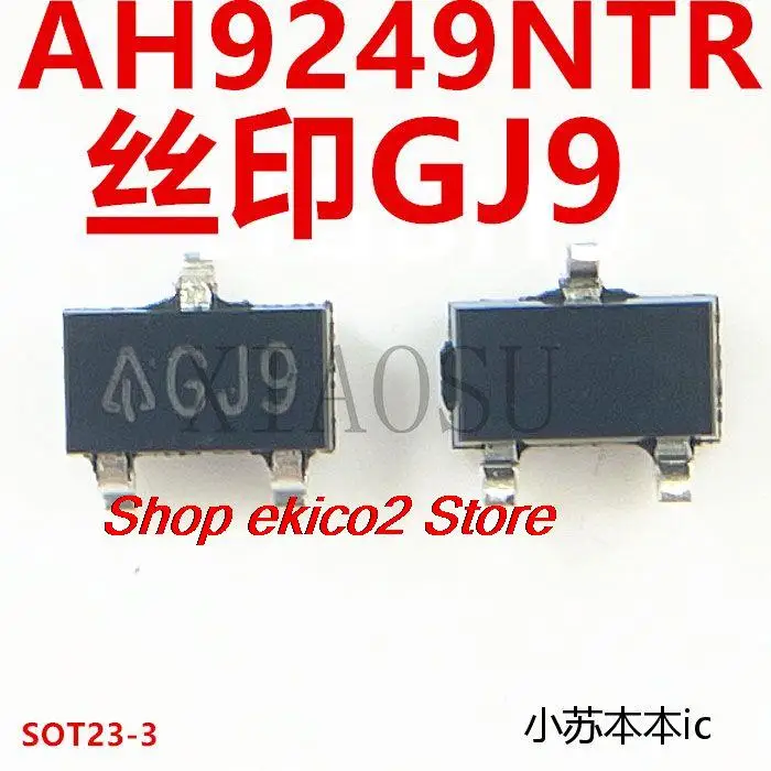 10pieces Original stock AH9249NTR-G1 AH9249 SOT-23 GJ9