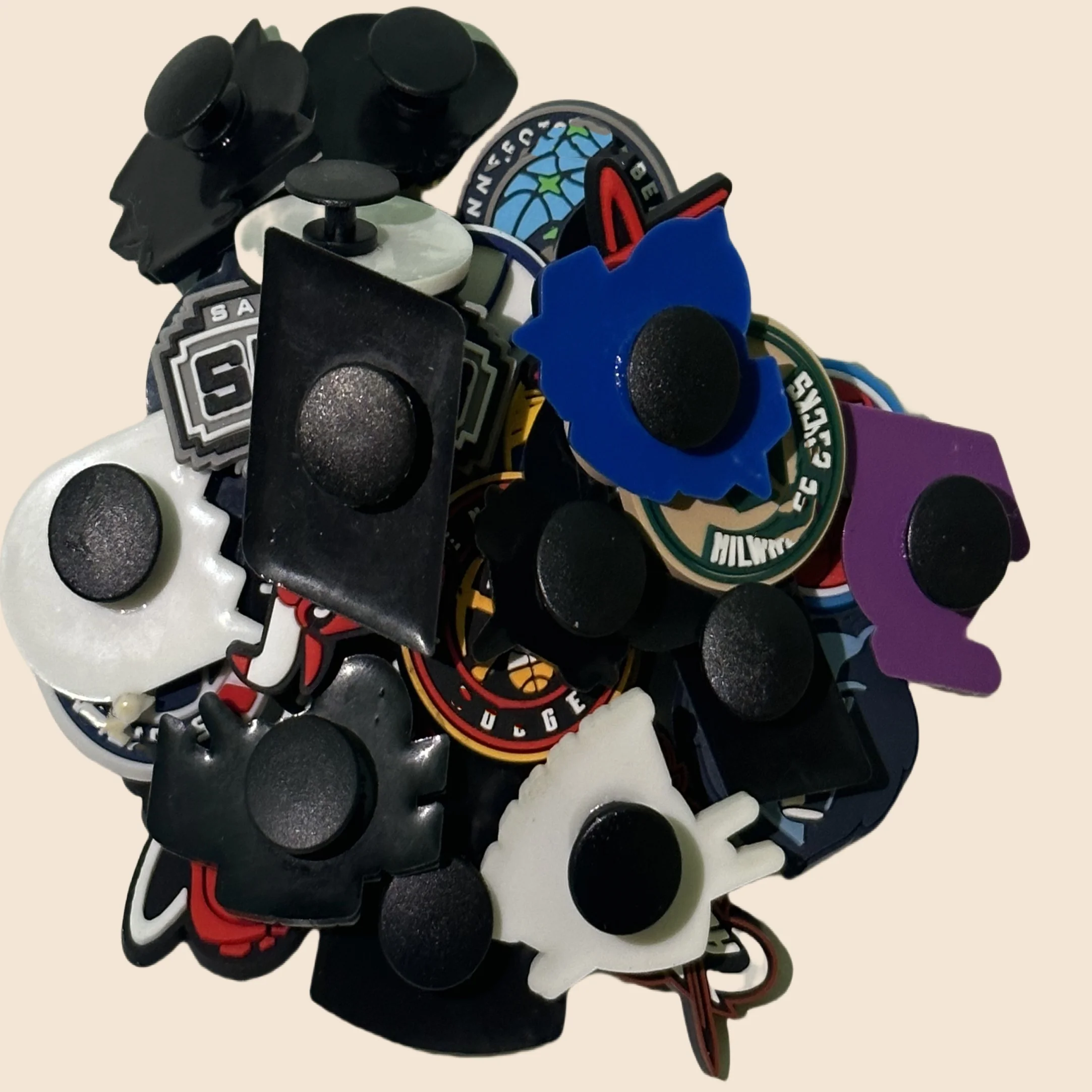 

wholesale Cartoon Basketball Team Series Personalized Detachable Pvc Shoe Accessories For Christmas Day Gifts