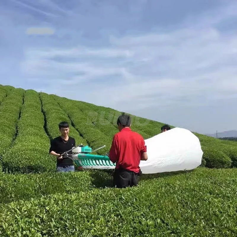 الذراع خفيفة الوزن المحمولة شخص مزدوج الشاي نتف يترك حصادة الشاي جمع آلة نتف الزراعية F
