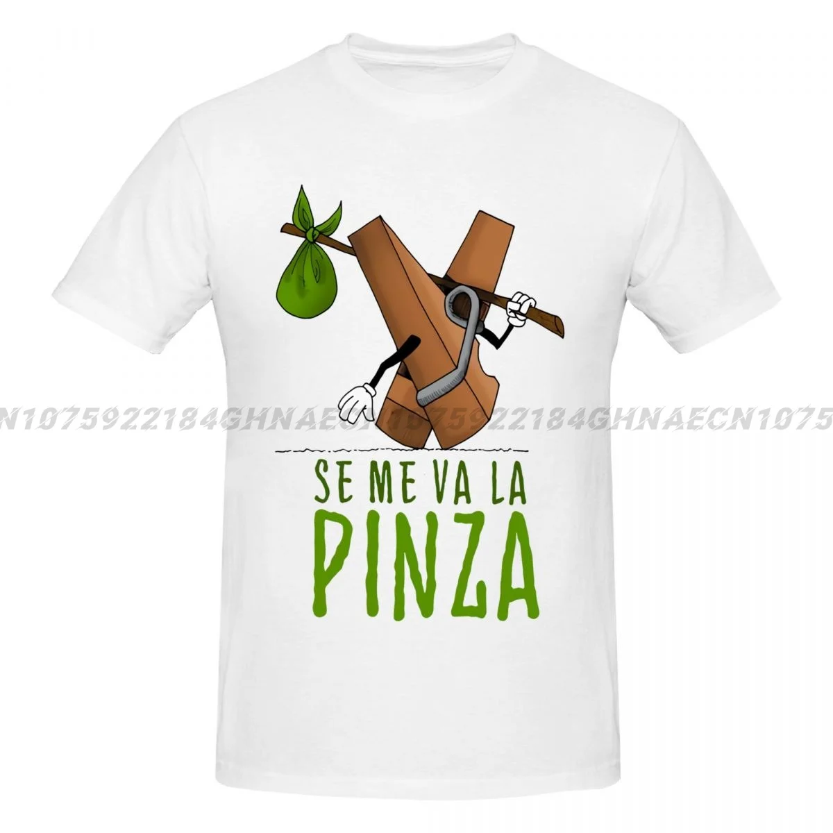 Se Me Va La Pinza T-Shirt erkekler pamuklu yuvarlak boyun T shirt kısa kollu baskılı giyim Tops