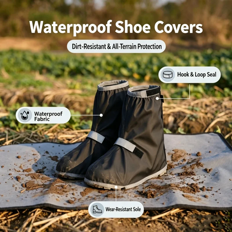 再利用可能な防水オックスフォードレインシューズカバー、オーバ - Cycling Shoe Insoles のレビューと価格