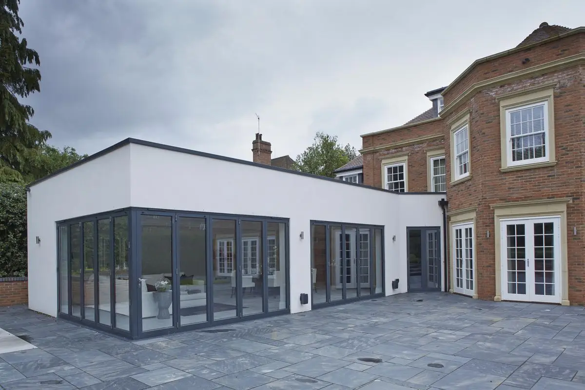 أبواب الأكورديون المصنع مباشرة عازلة للصوت باب زجاجي قابل للطي ثنائي الطي ألومنيوم بانورامي قابل للطي فناء أبواب ثنائية الطي للمنزل #5