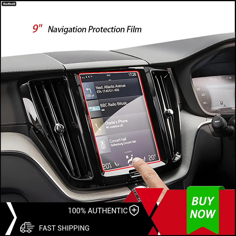 

Premium Glass Screen Protector For 9'' Car GPS For Volvo V90 XC90 S90 XC60 2018-2021