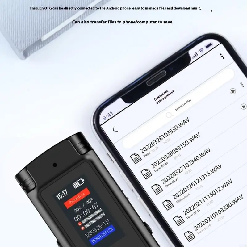 G6DD 32GB صوتي محترف مسجل ستيريو التسجيل الجهاز وظيفة خفيفة الوزن استمتع بالتقاط صوت واضح الأسود