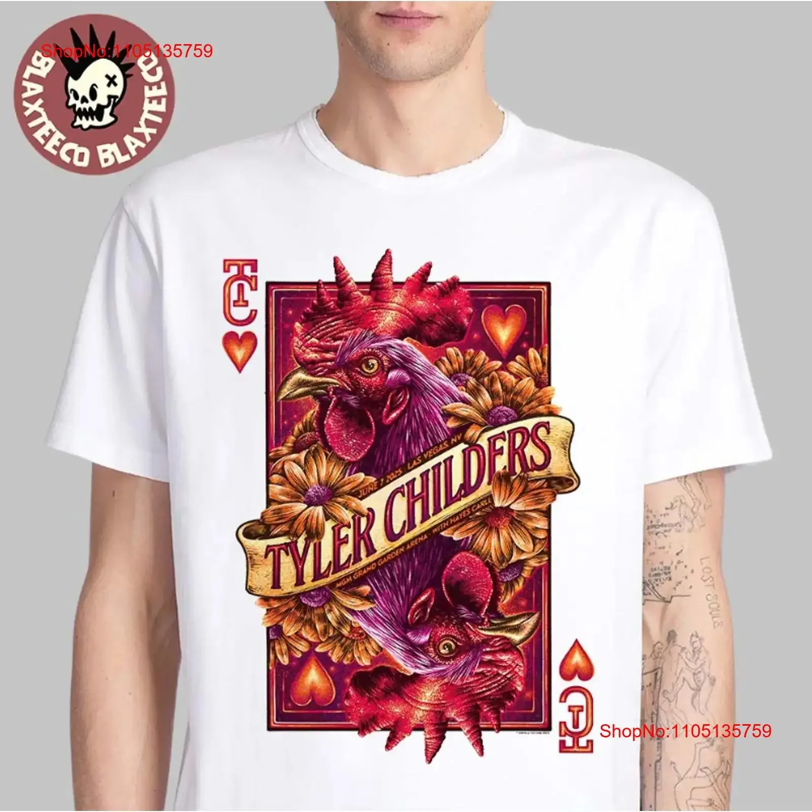 Tyler Childers Las Vegas Nevada 2025 Concert June 7 T Shirt vintage Washed streetwear Breathable fashion graphic