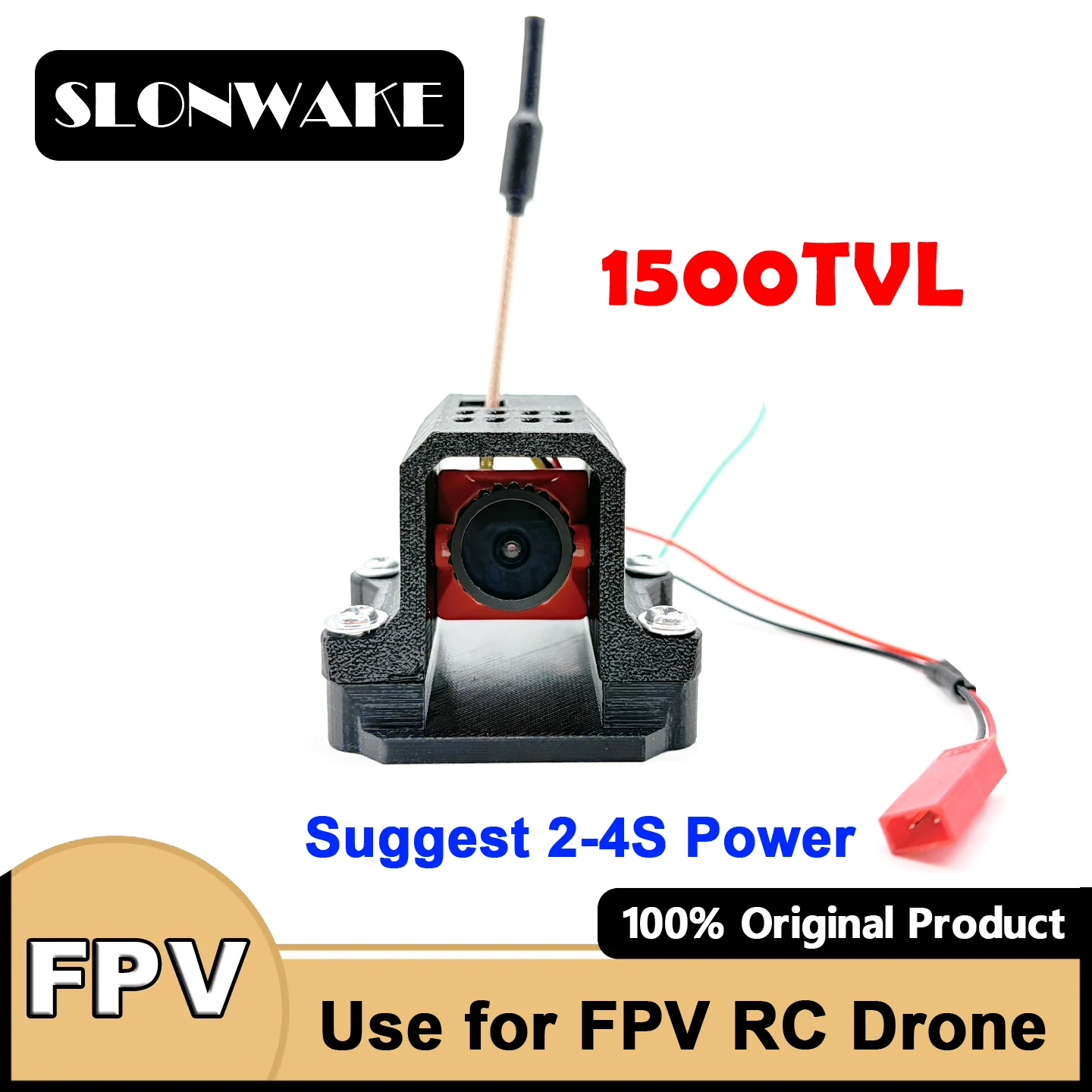 New mini 5.8G 48CH VTX 400mW adjustable VTX Transmitter Camera and CMOS 1500TVL B19 need 2-4S Power use for FPV RC Playing Parts