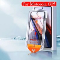 1Pcs One Click Easy Install film for Motorola Edge 60 50 40 30 Pro Fusion Dust-free Tempered Glass for Moto G55 G35 G15 G05 G75