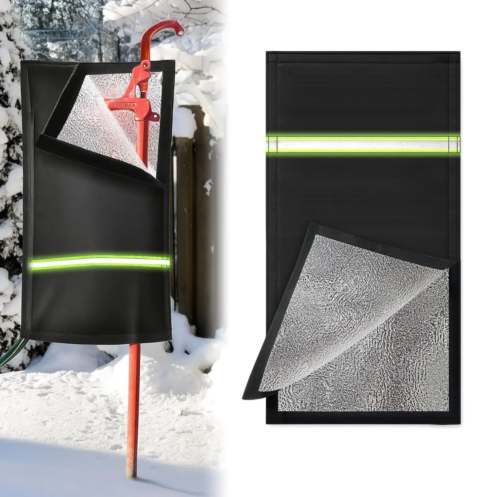 Outdoor Faucet Cover Insulated Waterproof Freeze-Proof Reusable Water Faucet Hose Bib Insulation Cover For Yard Garden Basement
