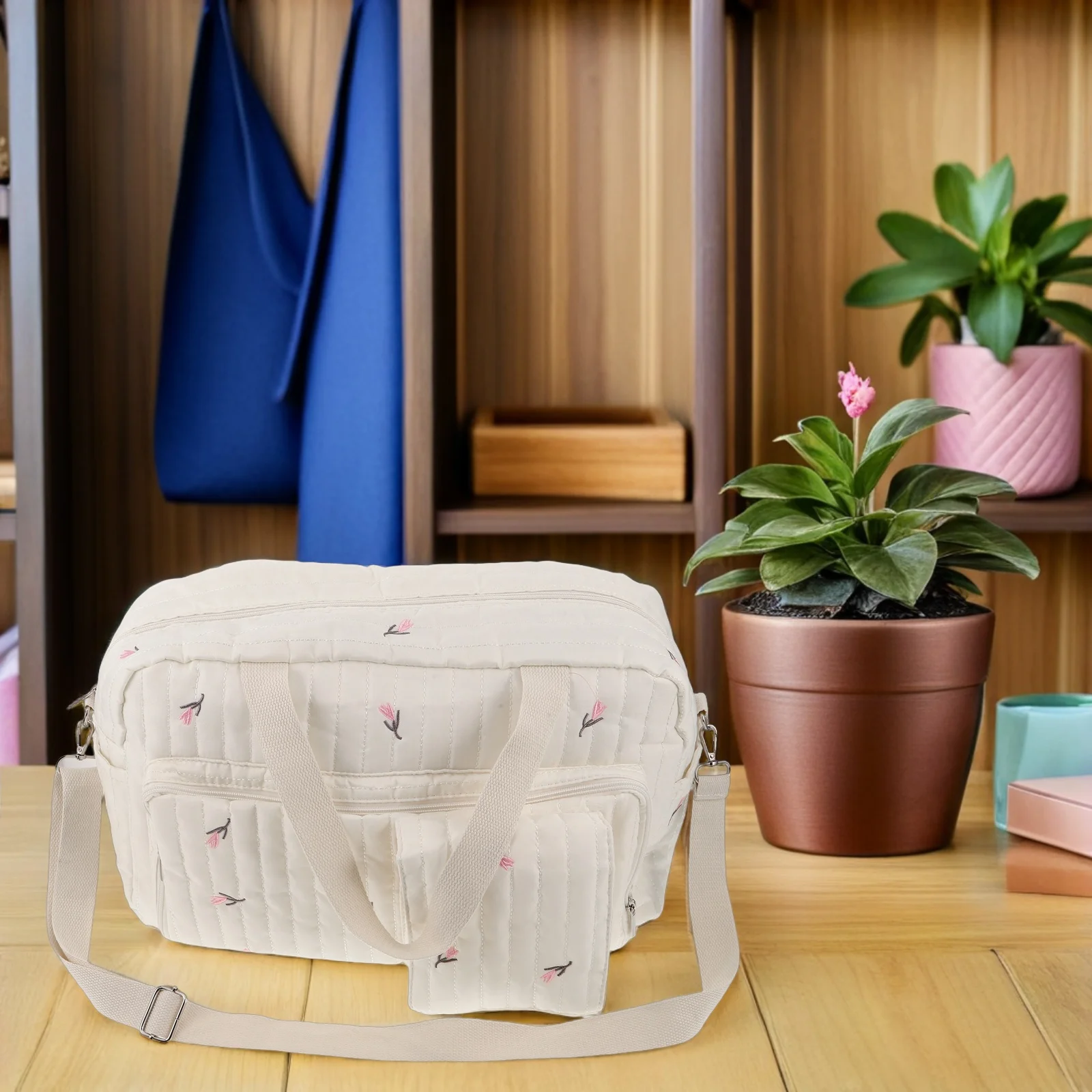 

Large Capacity Diaper Bag Tote Maternity Baby Changing Organizer Hospital Pregnancy Essentials Travel Duffle Handbag