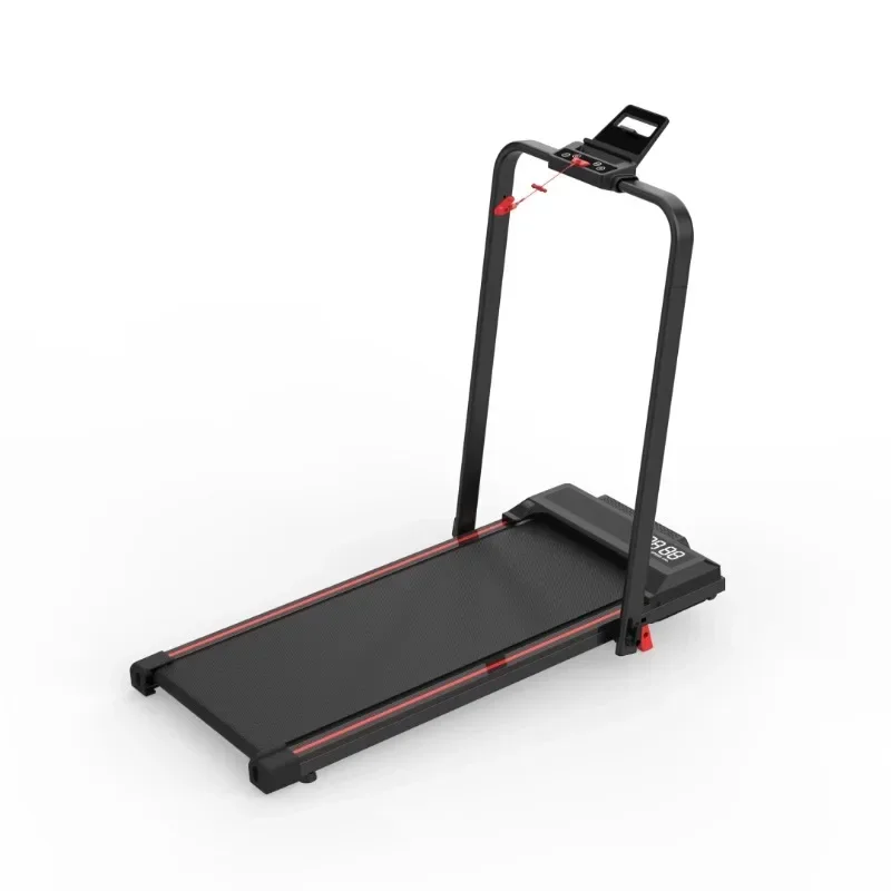 Portable Space-Saving Treadmill With Led Display Smooth Running Experience For Home Daily Fitness And Exercise Useful