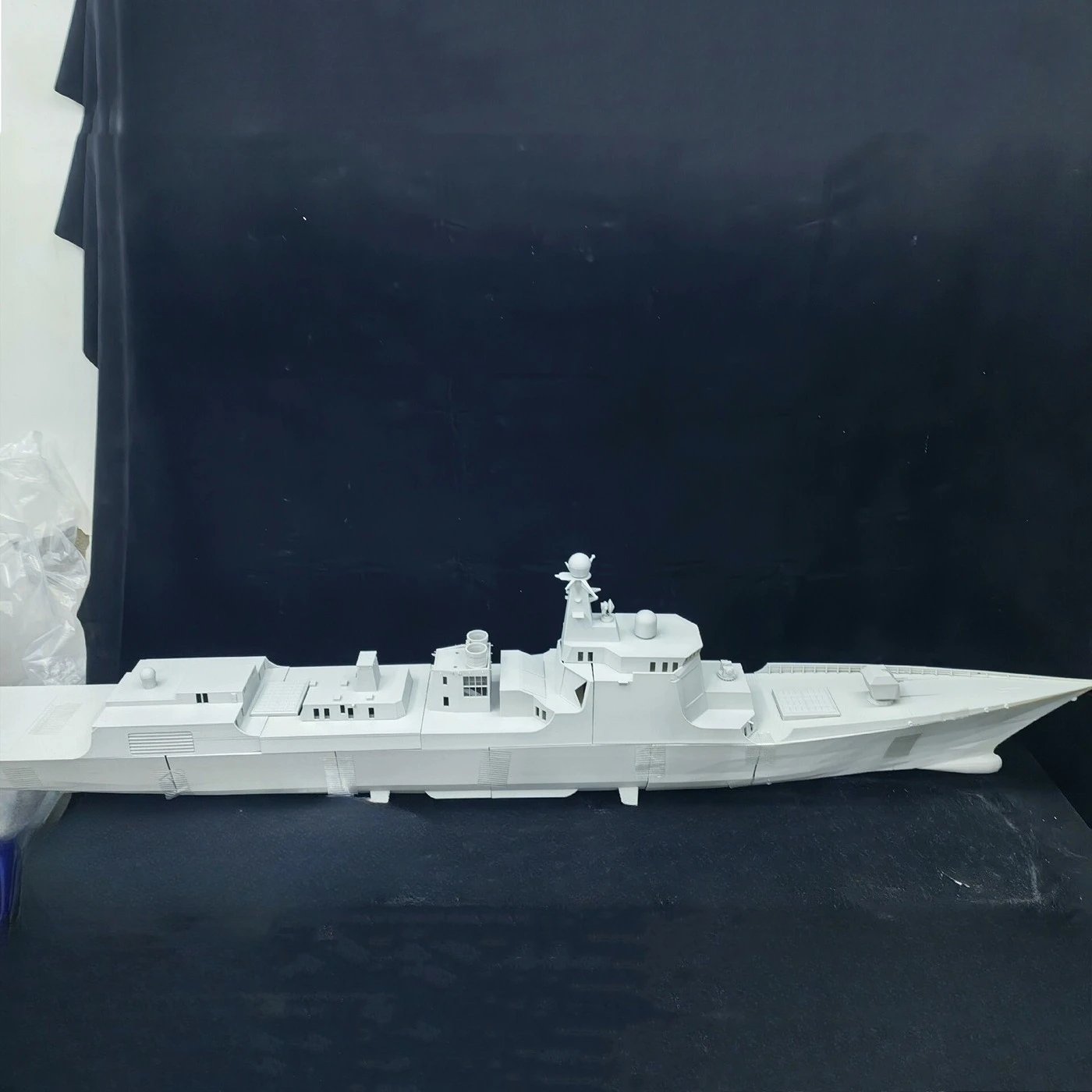 1/100 RC Boat 160cm Simulation 052dl Destroyer Remote Control Ships High Precision 3D Printing RC Schiffe Model Kit Ship Toy