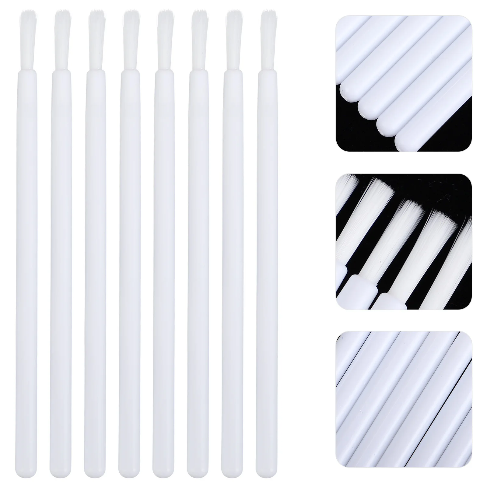 

100Pcs Make Up Tool Lip Gloss Wands with Nylon Brush Heads Disposable for Hygienic Application Great for Travel Show Performance