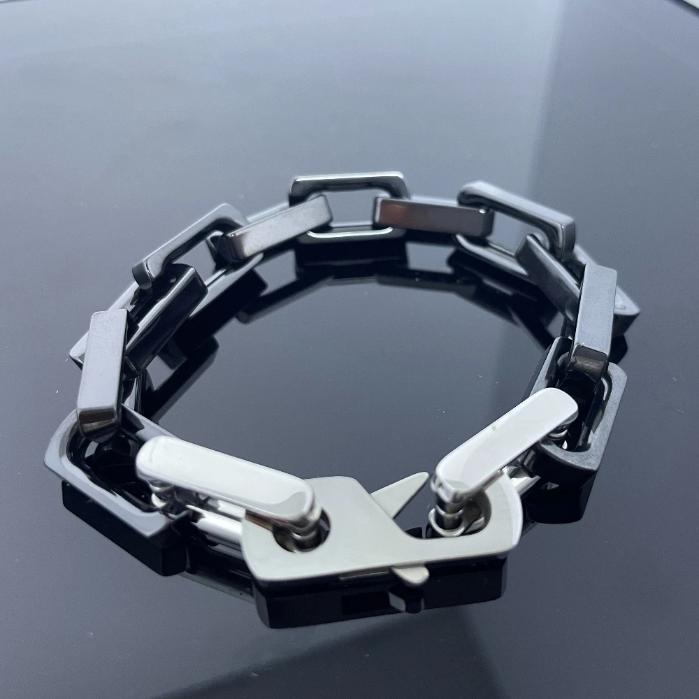 

Ceramics Bracelets for Men Women Black Bamboo Branches Chain Hip Hop Jewelry Gift Waterproof Non-allergic Accessories