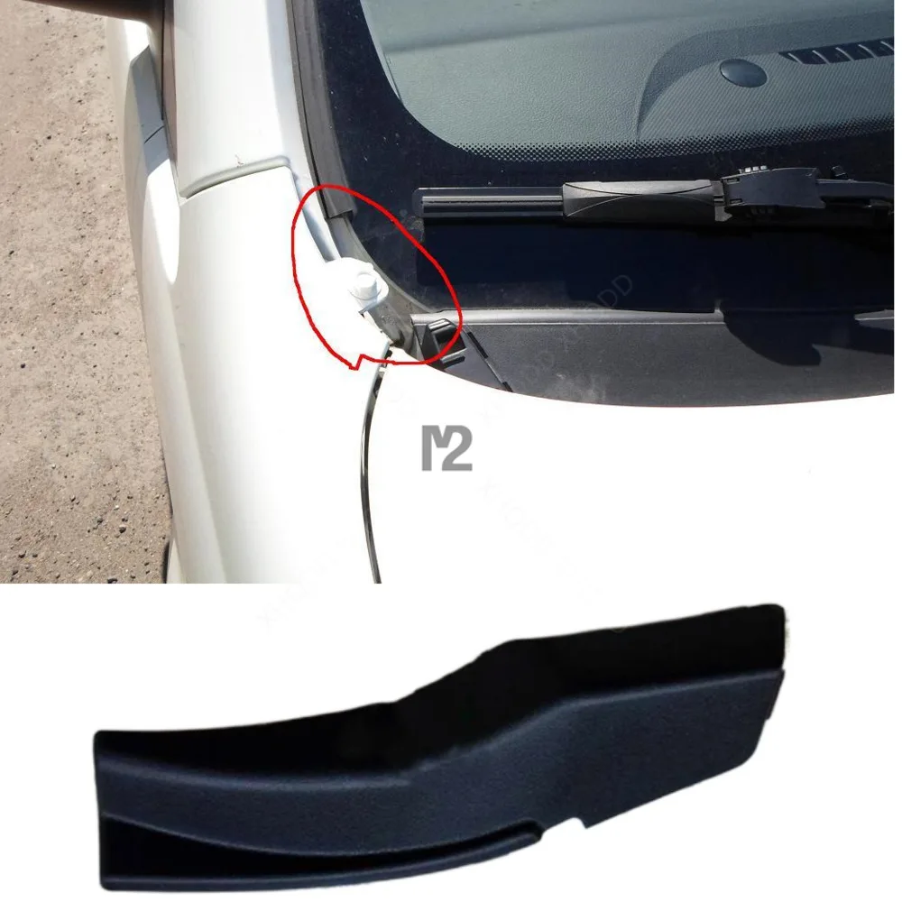 1pcs For Ssangyong Korando 2010-2016 Front Windshield Wrap Corner Trim Wiper Side Cover Lid Plate Panel 7943034000 7944034000