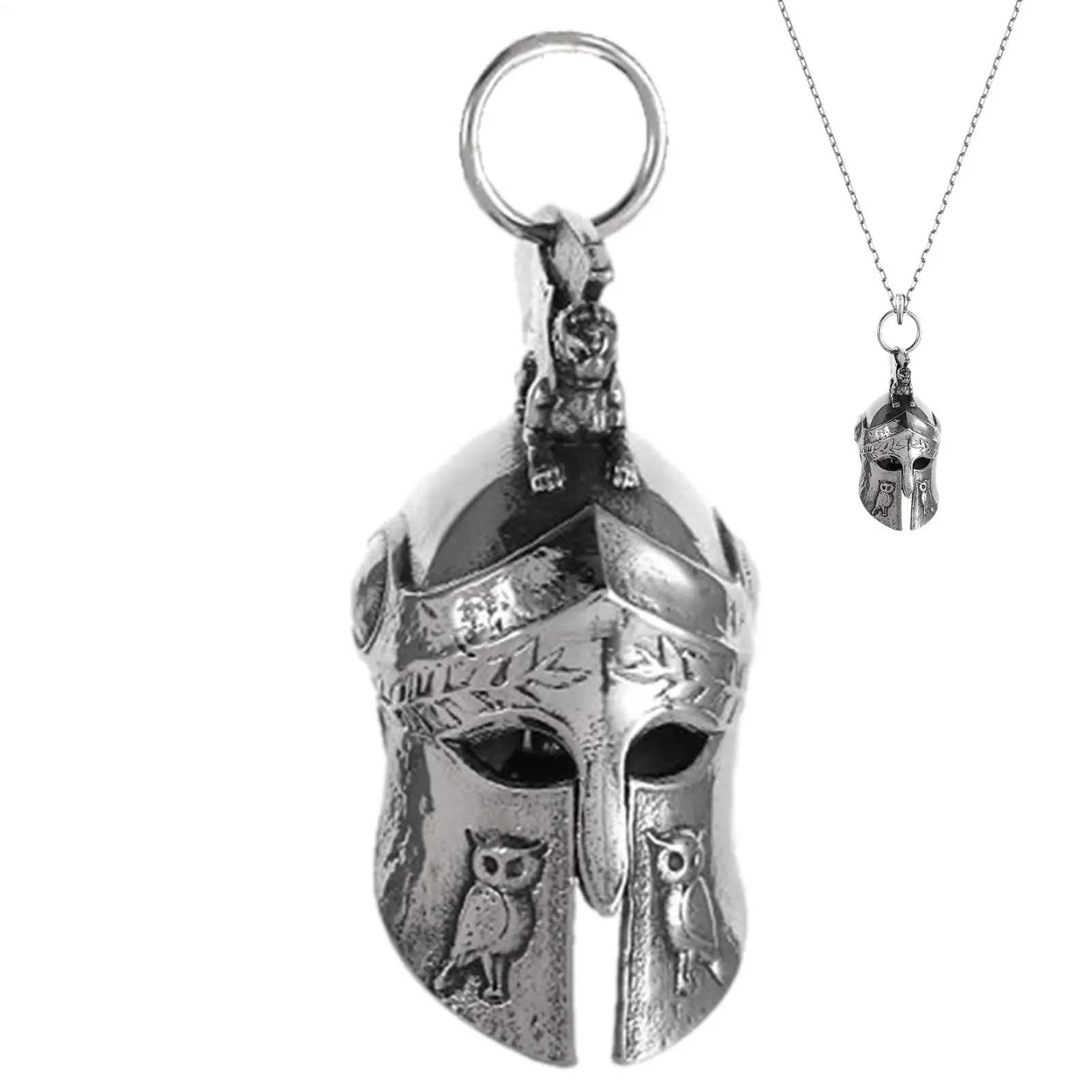 Good Luck Bell Motorcycle Good Luck Pendant 3D Stainless Steel Pendant with Clear Sound for Electric Scooter Motorcycle