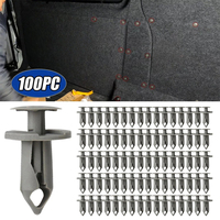 100Pcs/Set Auto Bumper Fender Push 8mm For T4 For T5 For T6 Rivet Retainer Plastic Car Fastener Clip For Car Rivet Fasteners