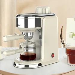 Coffee Maker Machine Commercial Home Kitchen Small Semi-automatic Italian Concentrated Milk Foam Steam Drip Type Küche الة قهوة