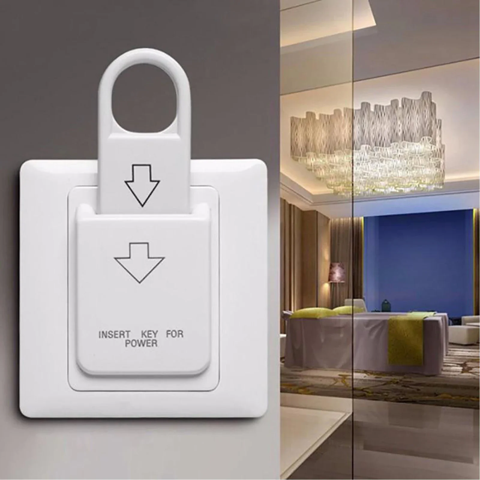 1pcs​ High Quality Magnetic Card Switch Insert Key For Power Energy Saving Access 10.8*3.2cm  White Access Control Accessories
