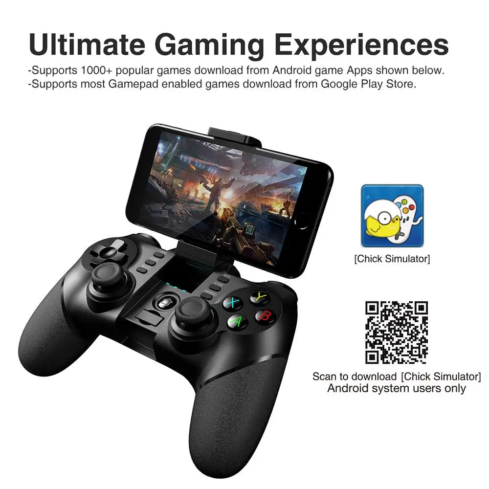 Ipega PG-9076 bluetooth 2.4g controlador de jogo gamepad sem fio móvel gatilho jogo joystick para ps4 android tv interruptor do computador
