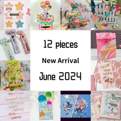 Summer Party Collection Metal Cutting Dies for DIY Scrapbooking Album Paper Cards Decorative Crafts Embossing Die Cuts New 2024
