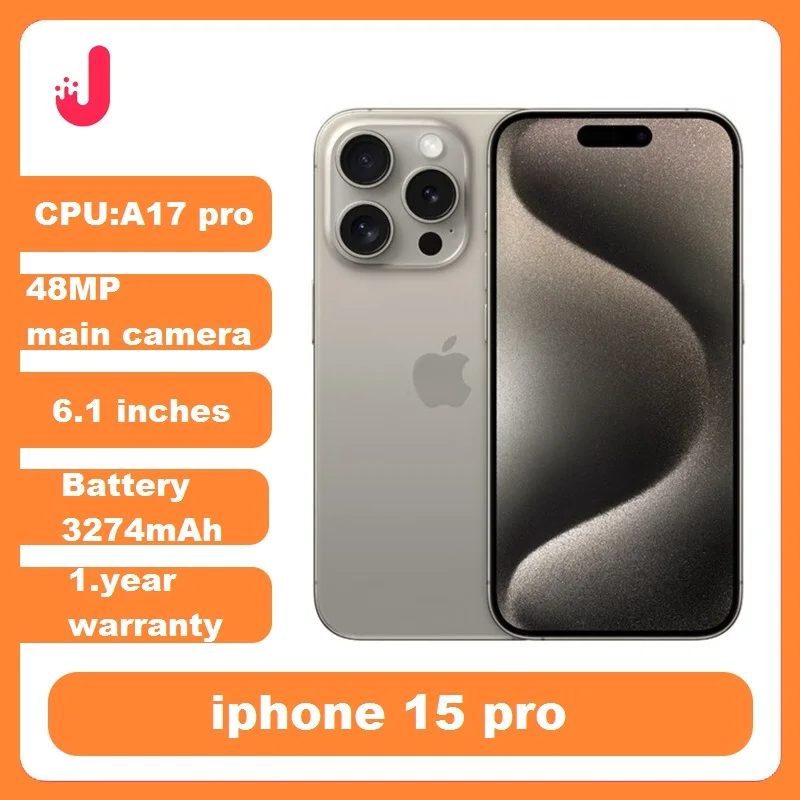 Оригинальный iPhone 15 pro Dual eSIM 6.1, оригинальный LTPO Super Retina XDR OLED Face ID NFC A17Pro, 8 ГБ, 128/256 ГБ, 98% новый сотовый телефон 5G Оригинальный iPhone 15 pro Dual eSIM 6.1, оригинальный LTPO Super Retina XDR OLED Face ID NFC A17Pro, 8 ГБ, 128/256 ГБ, 98% новый сотовый телефон 5G