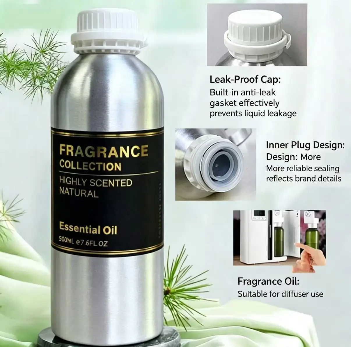500ml High Concentration Aroma Oil Hotel Essential Oil For Electric Aromatic Diffuser Humidifier Scent Machine Oils