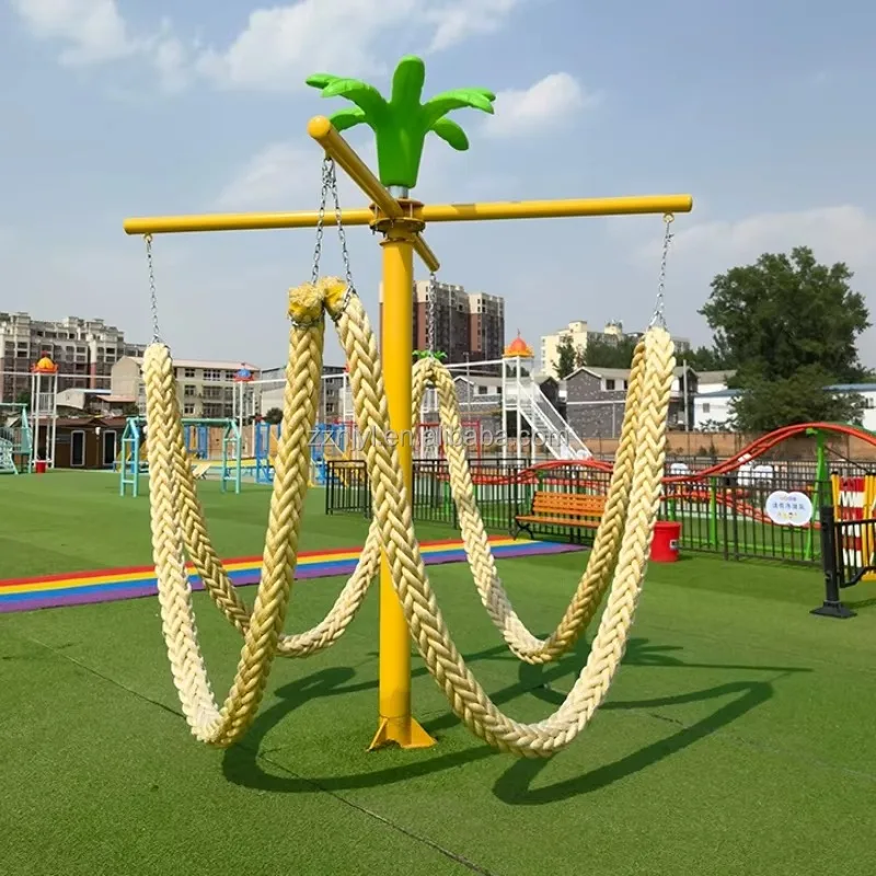 

High Quality Outdoor Children's Games Rope Swing Unpowered Playground Equipment for Commercial Amusement Areas