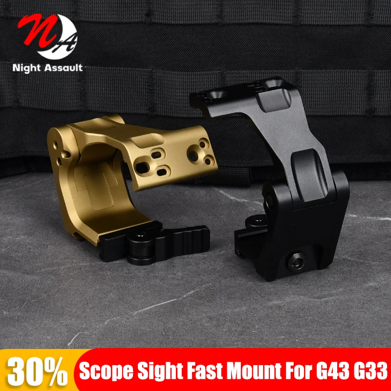 Airsoft Fast Mount FTC CNC Uni For G43 G33 6X-Mag-1 Aimpo Magnifier 558 EXPS Foldable H1 H2 Base Hunting Gun Weapon Scope Sight