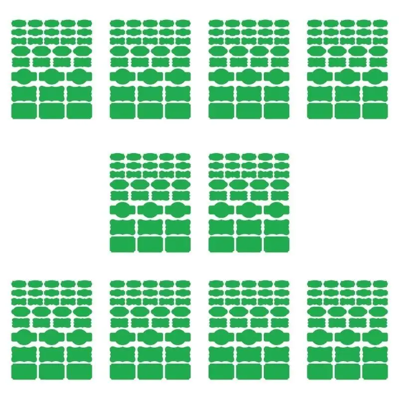 E8BD Fancy Sticker Easy Peels and Paper Labels for Pantries and Storage Bins