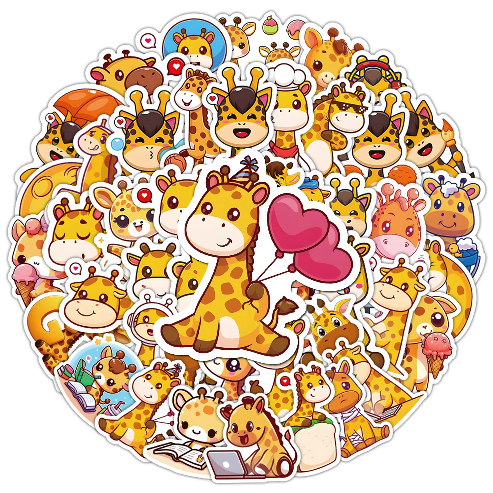 10/30/50PCS New Little Lion Sticker Animal Cartoon Creative iPad Luggage Helmet Guitar DIY Wall Sticker Toy Decoration Wholesale