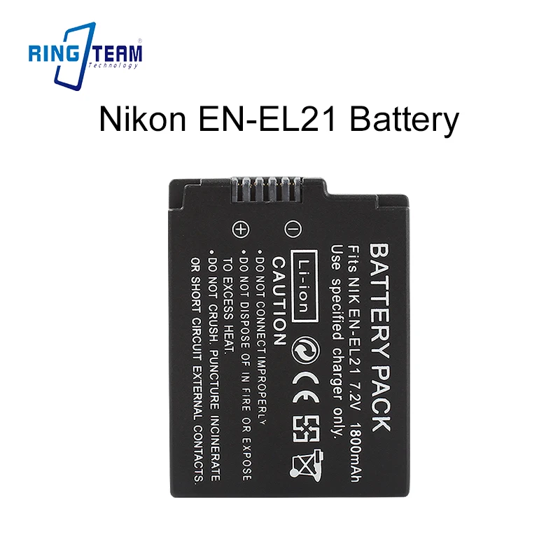EN-EL21 1600mAh 7.4V Ultra High-Capacity Li-ion Battery - Replacement for Nikon 1 V2 Digital Camera