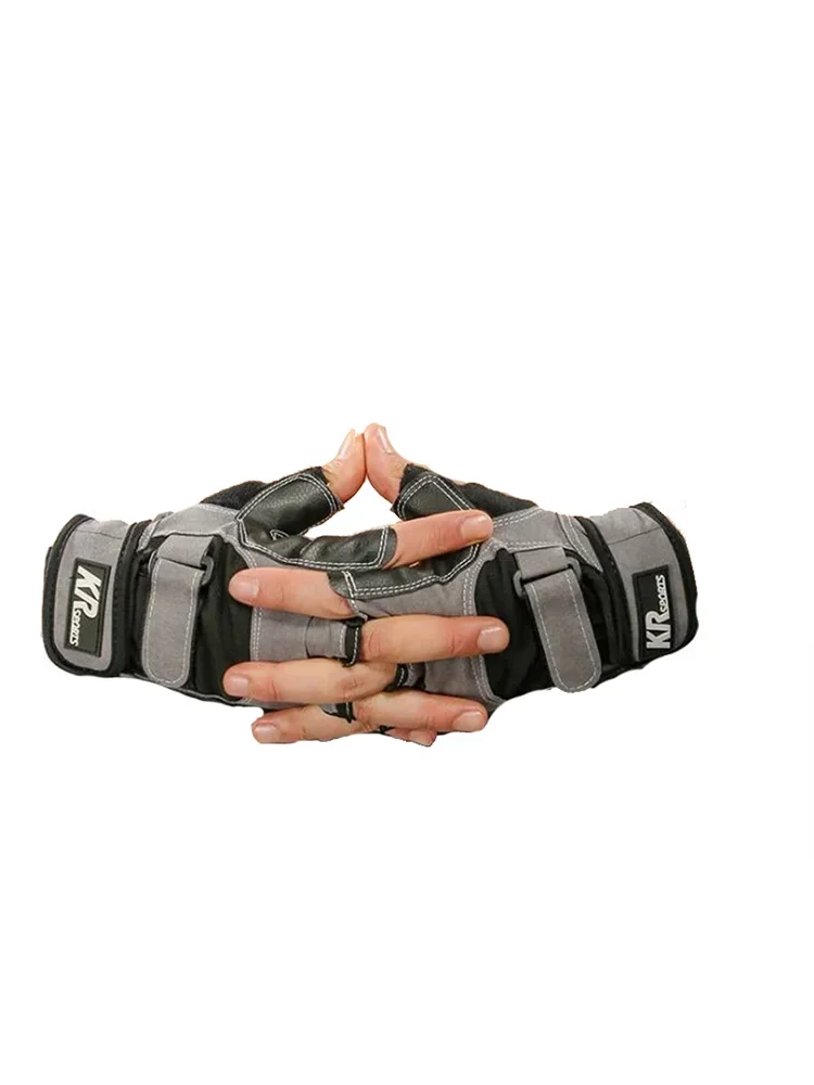 AliExpress XIUPEIYUE Summer Men Half Finger Anti Slip Outdoor Sport Cycling Glove Palm PU Leather Bracer Fitness Gym Weightlift Mitten G112