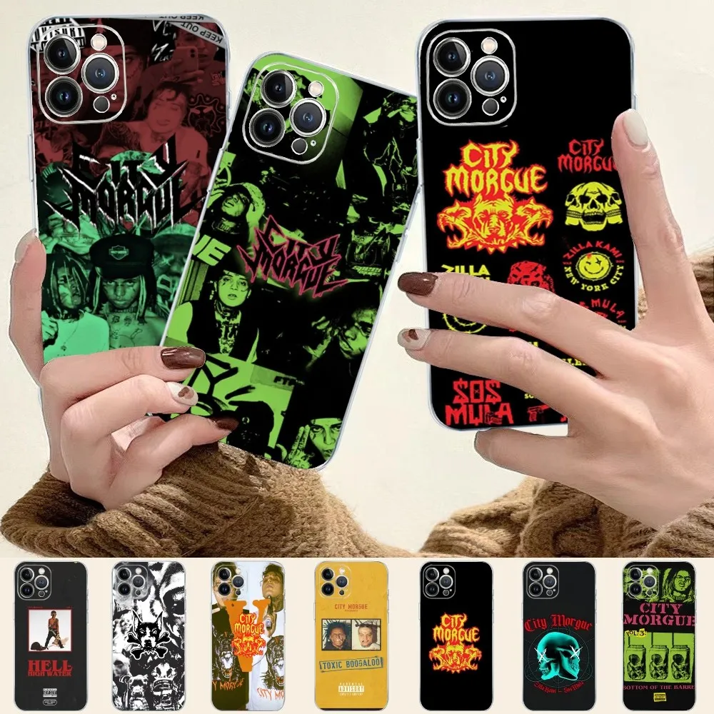 C-City M-Morgue Zillakami Phone Case Silicone Soft for iphone 16 15 14 13 12 11 Pro Mini XS MAX Plus X Cover