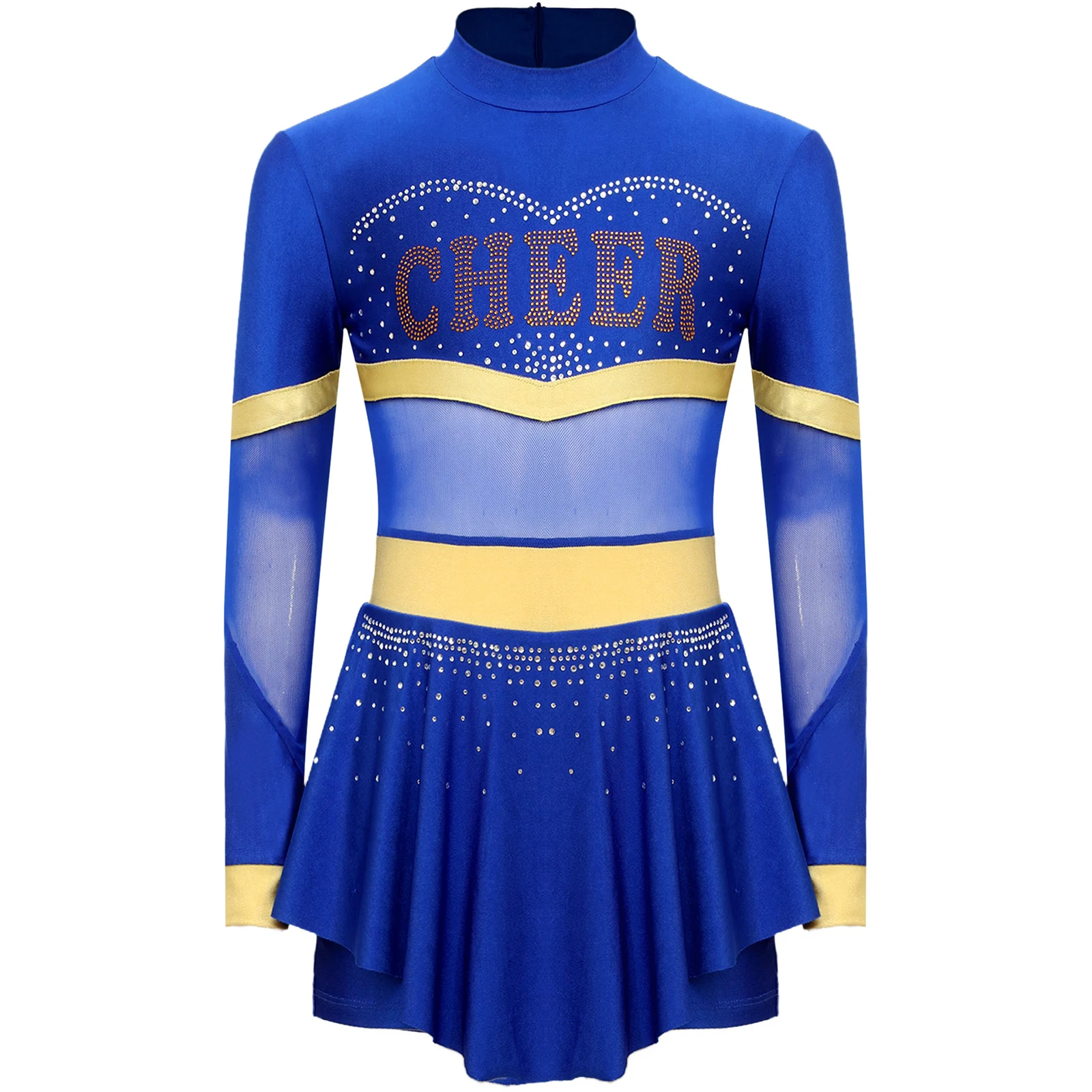 School Girls Cheer Dance Costume Halloween Cosplay Cheerleader Uniforms Dress Up Musical School Team Sports Stage Performance view 4