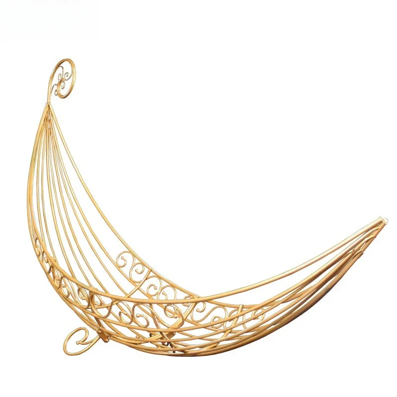 

Wrought iron moon boat wedding props stage background ornament romantic wedding