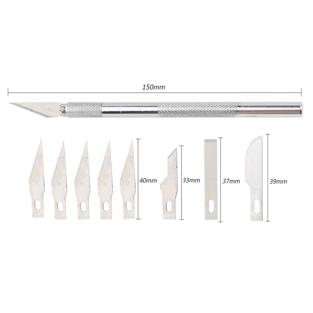 المعادن نحت مشرط سكين أدوات عدة مكافحة زلة شفرات النقش الحرفية السكاكين الهاتف المحمول PCB Hobby بها بنفسك هواية إصلاح أدوات يدوية